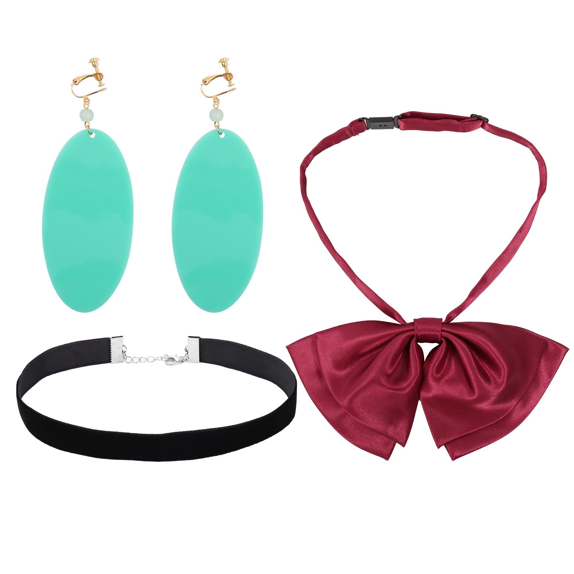 8798 Ayase Cosplay Earring With Choker Bow Tie For Adult